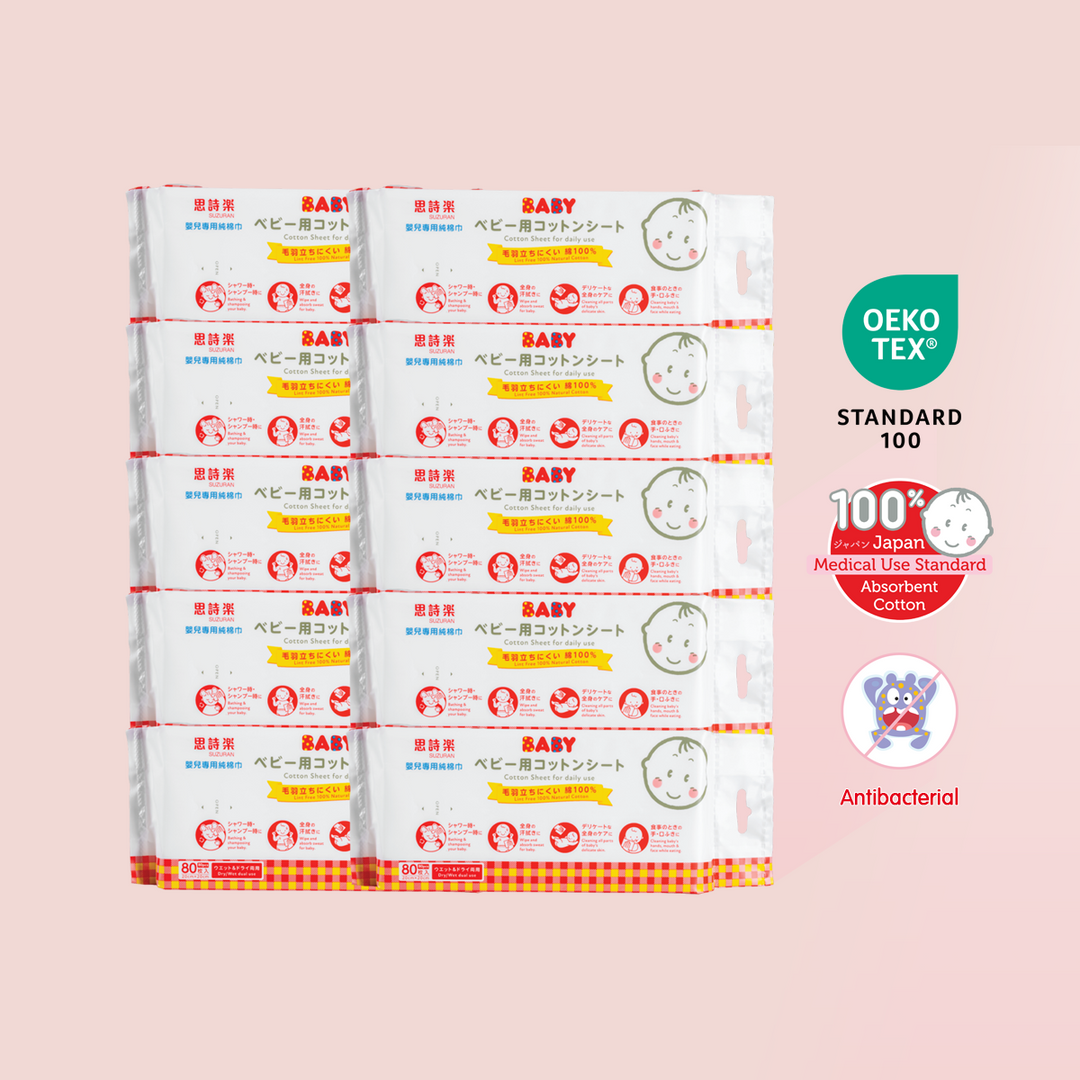 Antibacterial Cotton Sheet 80 Pcs (Multipurpose Dry Cotton Wipes)