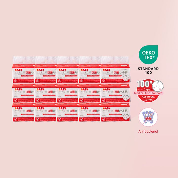 Antibacterial Cut Cotton 120 pcs