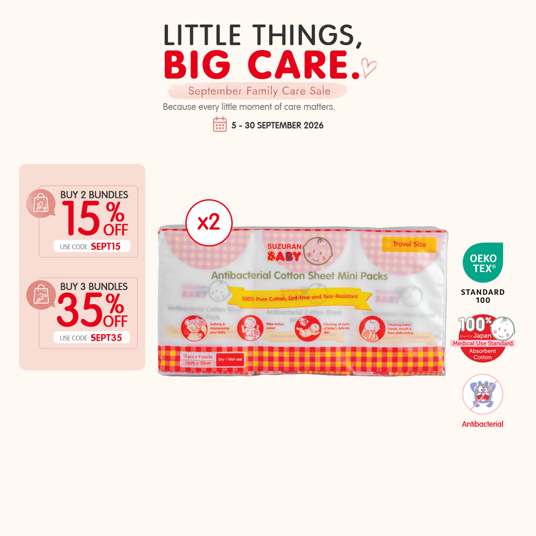 Antibacterial Cotton Sheet Mini 2-Set Stock-Up Bundle | September Sale
