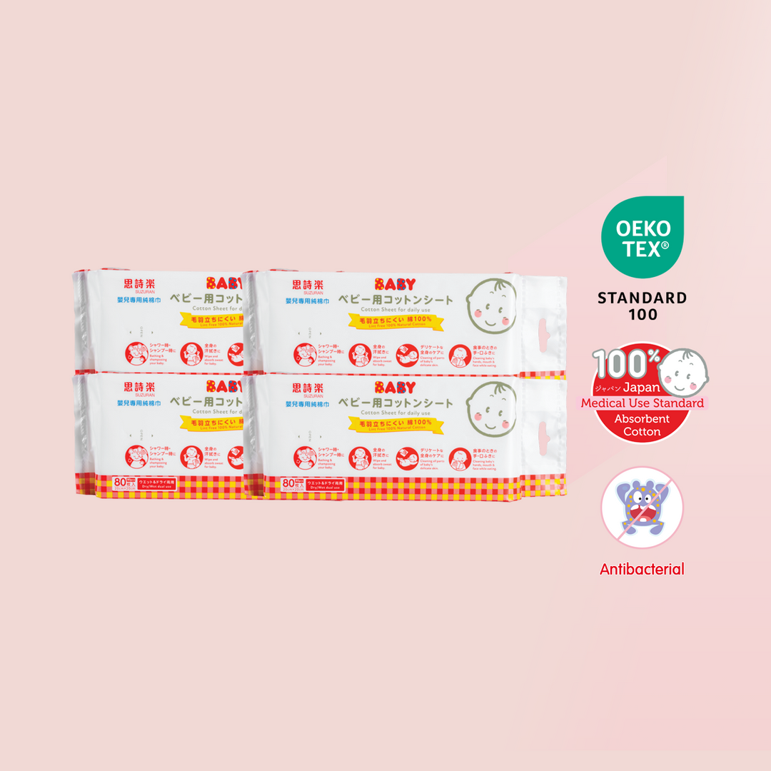 Antibacterial Cotton Sheet 80 Pcs (Multipurpose Dry Cotton Wipes)