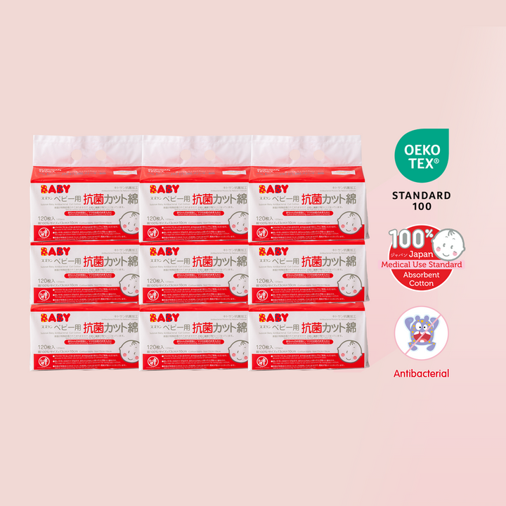 Antibacterial Cut Cotton 120 pcs