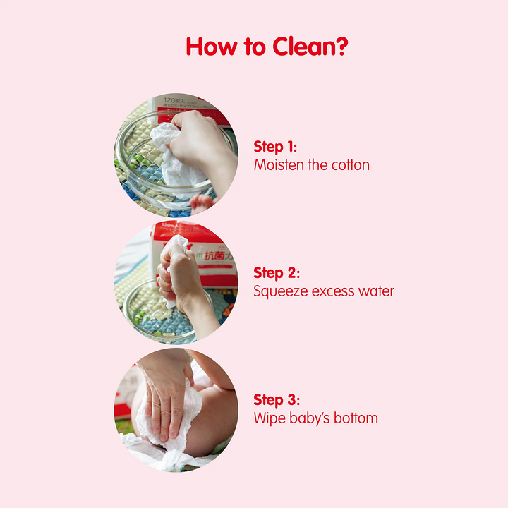 Antibacterial Cut Cotton 120 pcs