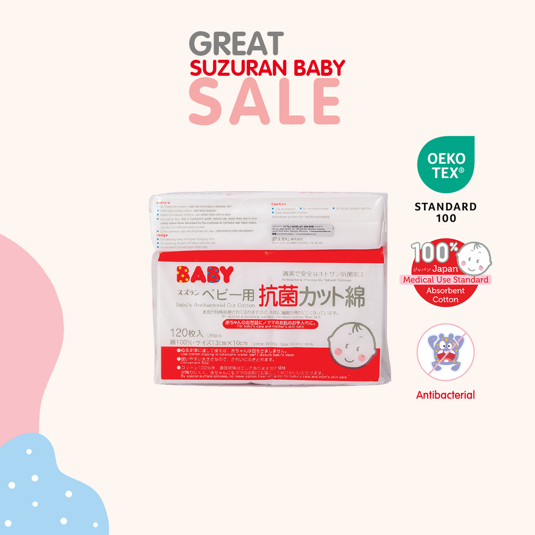 [Great Suzuran Sale] Antibacterial Cut Cotton Jumbo 120 + 40 pcs