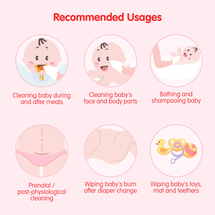 Antibacterial Cotton Sheet 80 Pcs (Multipurpose Dry Cotton Wipes)