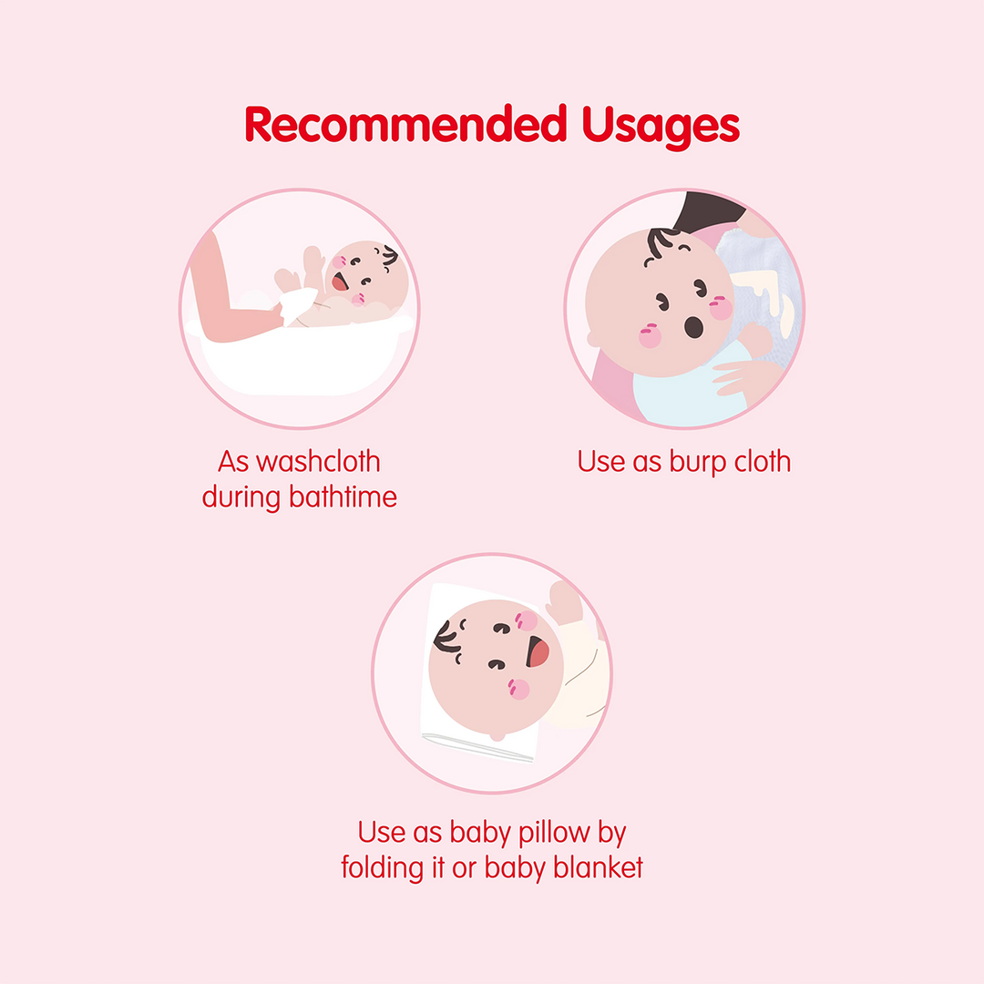 Gauze Swaddle Bath Towel 3 pcs