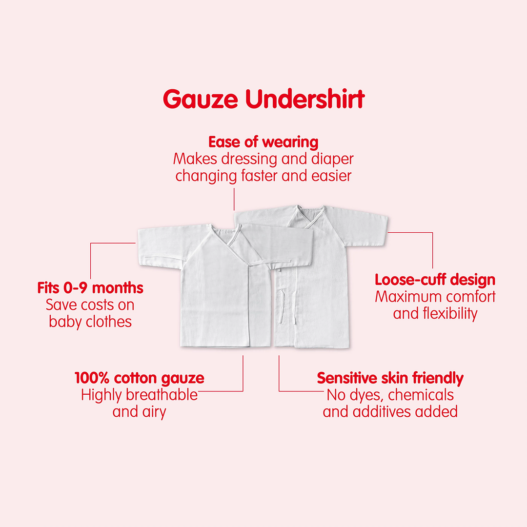 Gauze Undershirt 2 pcs (0-9 months)