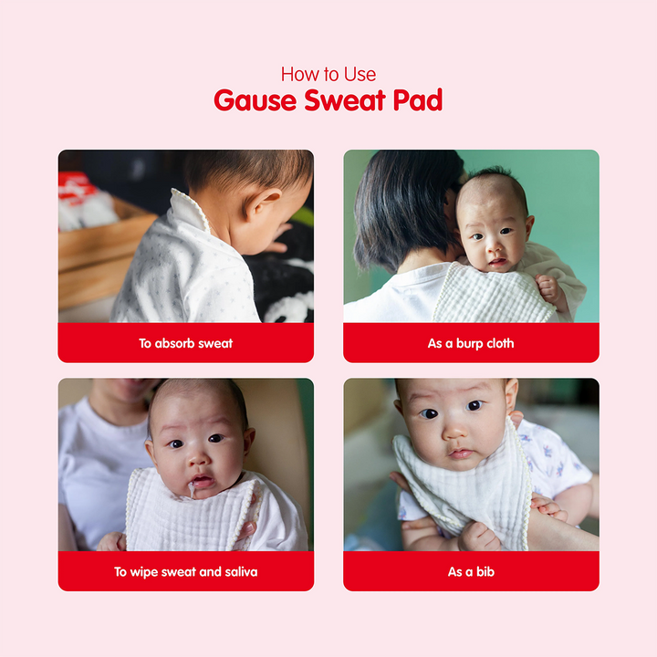 Antibacterial Gauze Sweat Pad 3 pcs